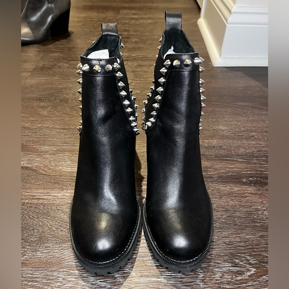 Steve Madden studded heel bootss